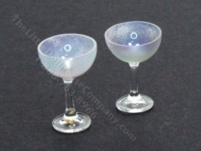 (image for) Miniature Pair of Opalescent Coupe Glasses