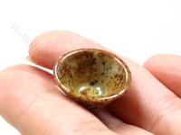 (image for) Miniature Speckled Stoneware Bowl for Dollhouses
