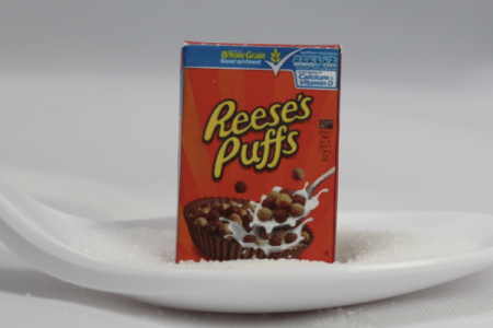 (image for) Dollhouse Miniature Box of Reese's Puffs