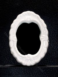 (image for) Miniature White Ceramic Mirror