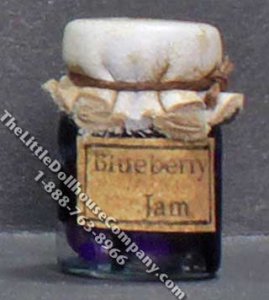 (image for) Miniature Homemade Blueberry Jam in Wax Sealed Jar