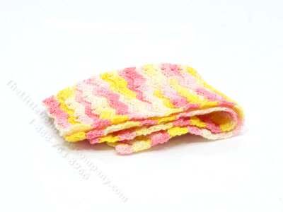 (image for) Miniature Sunset Afghan Blanket for Dollhouses