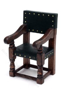 (image for) Miniature 17th Century Armchair for Dollhouses