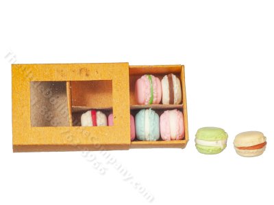 (image for) Miniature Bakery Box of Macarons - Orange