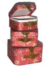 (image for) Miniature Square Suitcases Kit for Dollhouses