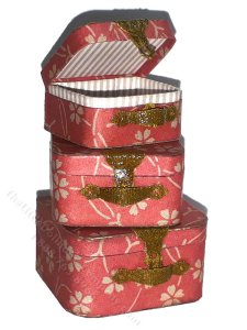 (image for) Miniature Square Suitcases Kit for Dollhouses