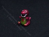 (image for) Miniature Barney the Dinosaur Figurine for Dollhouses