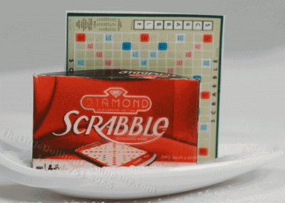 (image for) Miniature 'Scrabble' Board Game