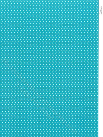 (image for) Blue and White Polka Dot Wallpaper for Dollhouses