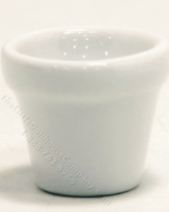 (image for) Miniature White Glazed Ceramic Pot