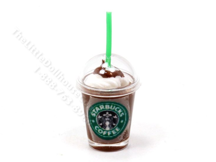 (image for) Miniature Starbucks Chocolate Frappe for Dollhouses