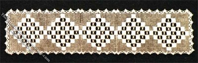 (image for) Miniature Laser Cut Doily Table Runner for Dollhouses
