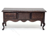 (image for) Miniature Handmade Walnut Console Table for Dollhouses