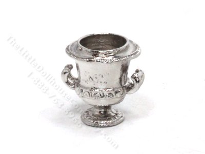 (image for) Miniature Sterling Silver Ice Bucket for Dollhouses