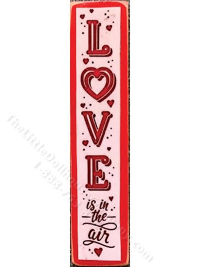 (image for) Miniature 'Love is in the air' Porch Board for Dollhouses