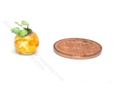 (image for) Handmade Miniature 1/4 Scale Clover Plant in Yellow Vase