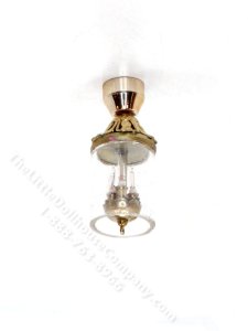 (image for) Miniature Glass and Gold Ceiling Light for Dollhouses