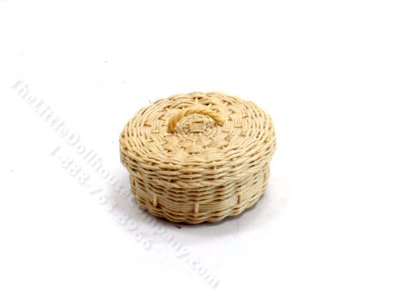 (image for) Miniature Handwoven Basket and Lid by Joan Rankin