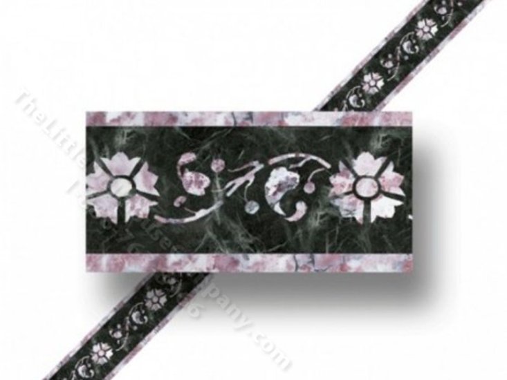 (image for) Dollhouse Faux Marble Wallpaper Border