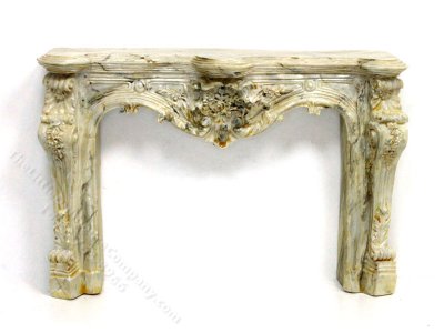 (image for) Miniature Victorian Stone Fireplace Mantle for Dollhouses
