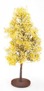 (image for) Miniature 8" Yellow/White Bush for Dollhouses