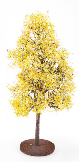 (image for) Miniature 8" Yellow/White Bush for Dollhouses