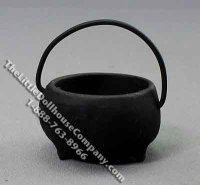 (image for) Miniature Cauldron with Handle for Dollhouses