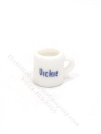(image for) Miniature Ceramic Vickie Mug for Dollhouses
