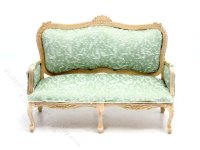 (image for) Miniature Unfinished Cloth Backed Queen Anne Sofa