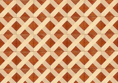 (image for) Wood Parquet Floor for Dollhouse Scale Models