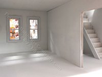 (image for) The Little Dollhouse Company Charlotte's Manor Assembled Dollhouse - Yellow