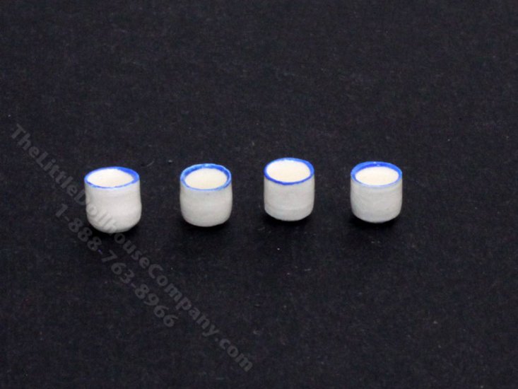 (image for) Set of Four 1/2 Scale Miniature Glasses for Dollhouses