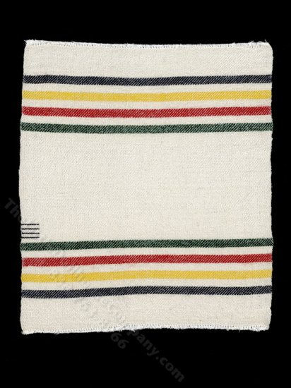(image for) Miniature Hudson's Bay Blanket for Dollhouses