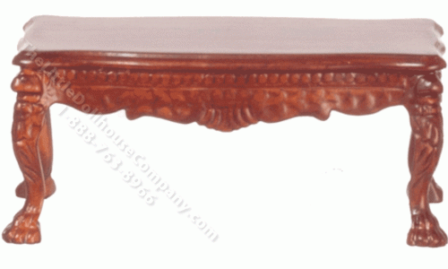(image for) Miniature Walnut Lion Leg Coffee Table