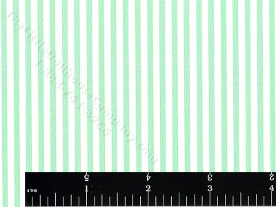 (image for) Green Stripe Miniature Wallpaper for Dollhouses