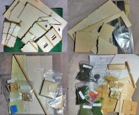 (image for) 1:48 Scale Colonial Dollhouse Kit Complete with Landscaping