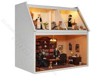 (image for) Mini Mundus Module Box House w/ Top Floor and Studio Window