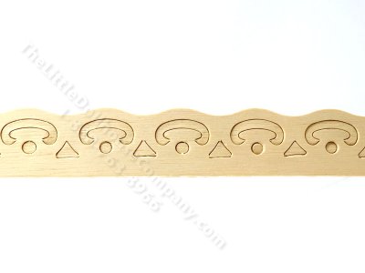 (image for) Large Scallop Trim for Dollhouse Scale Models, 24"L