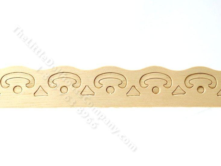 (image for) Large Scallop Trim for Dollhouse Scale Models, 24"L