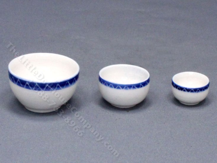 (image for) Miniature 3-Piece China Bowl Set by Marie Luce Pelletier