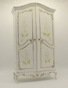 (image for) Miniature White Notions Armoire