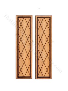 (image for) Miniature Crosshatch Shutters for Dollhouses