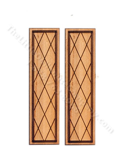 (image for) Miniature Crosshatch Shutters for Dollhouses