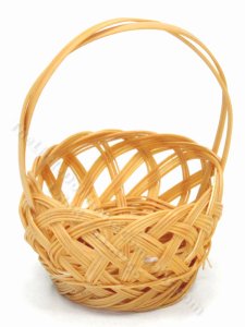 (image for) Miniature Handwoven Shaker Cheese Basket for Dollhouses