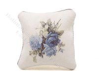 (image for) Miniature Blue Rose Pillow for Dollhouses