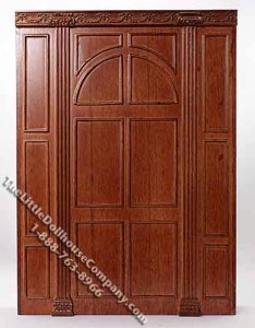 (image for) Walnut Decorative Panel Unit for Dollhouses