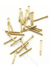 (image for) Dollhouse Scale Model 1/4" Brads, 100/Pk