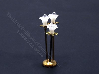(image for) 1/2 Scale Miniature Tulip Floor Lamp for Dollhouses