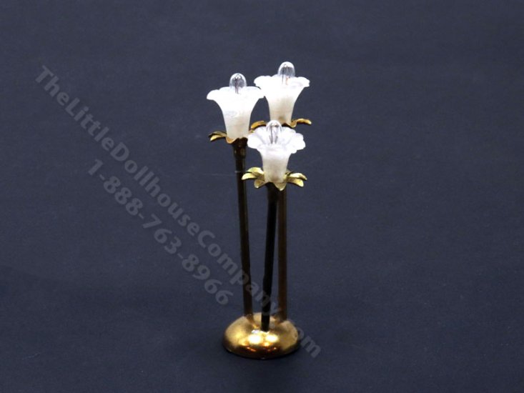 (image for) 1/2 Scale Miniature Tulip Floor Lamp for Dollhouses