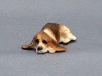 (image for) Miniature Basset Hound Dog For Dollhouses